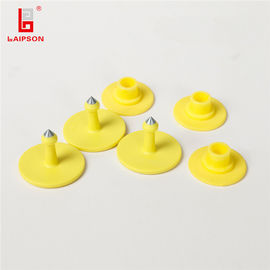 Nfc Round Pink Sheep Goat Rfid UHF Ear Tag 5g 32mm*24mm ISO18000-6C