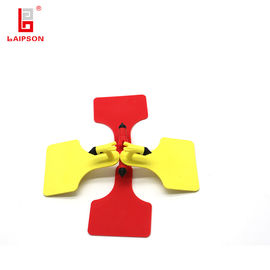 Medium TPU One Piece Z Tag Ear Tags Yellow 84*62mm For Cow Cattle Tracking