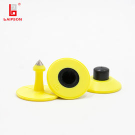 28mm Plastic Pig Ear Tags Seal Head Number Bar Code Print Insurance Use