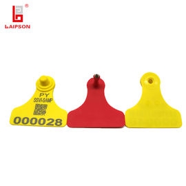 TPU 60mm 58mm Bovine Cow Livestock Ear Tags Customized Color Non Toxic
