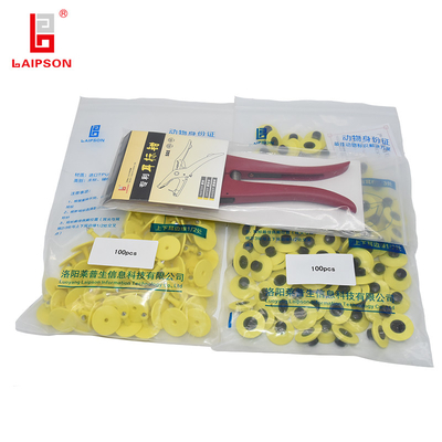 OEM TPU 28mm Pig Sheep Identification Livestock Ear Tag For Farm Tracking